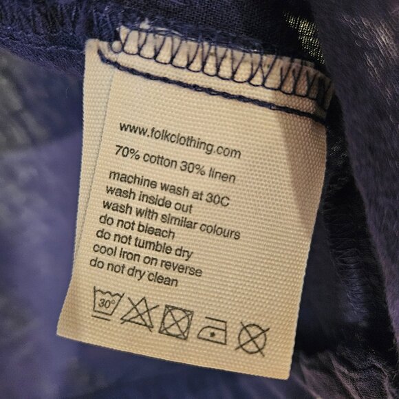 "Folk" Linen Blend Shirt - Picture 3 of 8